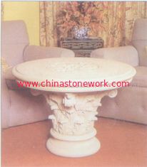 China white marble carved table supplier